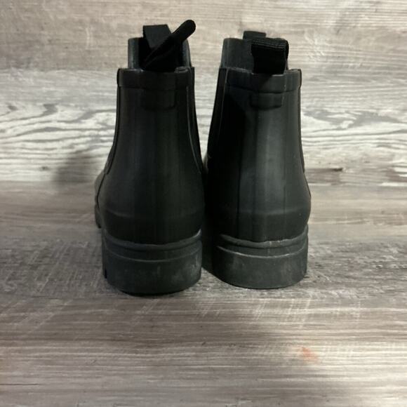 Everlane Black Chelsea Matte Rain Boots Women’s Size 11 Waterproof Ankle PVC - Picture 5 of 10